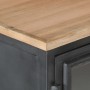 Solid acacia wood sideboard in gray, 100x30x70 cm by vidaXL, Sideboards - Ref: Foro24-323502, Price: 218,70 €, Discount: %