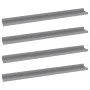 Wall shelves 4 units gray 80x9x3 cm by vidaXL, Shelves and shelves - Ref: Foro24-326676, Price: 28,28 €, Discount: %