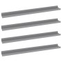 Wandregale 4 Einheiten grau 80x9x3 cm von vidaXL, Regale und Regale - Ref: Foro24-326676, Preis: 28,64 €, Rabatt: %