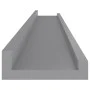 Wall shelves 4 units gray 80x9x3 cm by vidaXL, Shelves and shelves - Ref: Foro24-326676, Price: 28,28 €, Discount: %