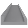 Wandregale 4 Einheiten grau 80x9x3 cm von vidaXL, Regale und Regale - Ref: Foro24-326676, Preis: 28,64 €, Rabatt: %