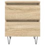 Mesita de noche madera de ingeniería roble Sonoma 40x35x50 cm