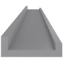 Wandregale 4 Einheiten grau 100x9x3 cm von vidaXL, Regale und Regale - Ref: Foro24-326677, Preis: 33,44 €, Rabatt: %