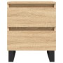 Mesita de noche madera de ingeniería roble Sonoma 40x35x50 cm