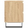 Mesitas noche 2 uds madera ingeniería roble Sonoma 40x35x50 cm