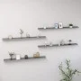 Estantes de pared 4 unidades gris 115x9x3 cm de vidaXL, Estantes y estanterías - Ref: Foro24-326678, Precio: 37,64 €, Descuen...