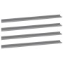 Estantes de pared 4 unidades gris 115x9x3 cm de vidaXL, Estantes y estanterías - Ref: Foro24-326678, Precio: 38,14 €