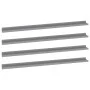Estantes de pared 4 unidades gris 115x9x3 cm de vidaXL, Estantes y estanterías - Ref: Foro24-326678, Precio: 37,64 €, Descuen...