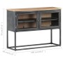 Solid acacia wood sideboard in gray, 100x30x70 cm by vidaXL, Sideboards - Ref: Foro24-323502, Price: 218,70 €, Discount: %