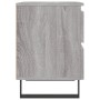 Mesita de noche madera de ingeniería gris Sonoma 40x35x50 cm