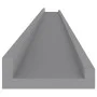 Estantes de pared 4 unidades gris 115x9x3 cm de vidaXL, Estantes y estanterías - Ref: Foro24-326678, Precio: 37,64 €, Descuen...