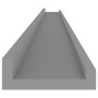 Wall shelves 4 units gray 115x9x3 cm by vidaXL, Shelves and shelves - Ref: Foro24-326678, Price: 38,14 €, Discount: %
