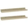 Wandregale 2 Einheiten Sonoma Eiche Farbe 40x9x3 cm von vidaXL, Regale und Regale - Ref: Foro24-326679, Preis: 17,46 €, Rabat...