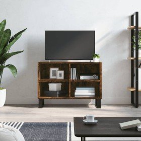 Mueble de TV madera de ingeniería roble ahumado 69,5x30x50 cm Mueble de TV madera de ingeniería roble ahumado 69,5x30x50 cm