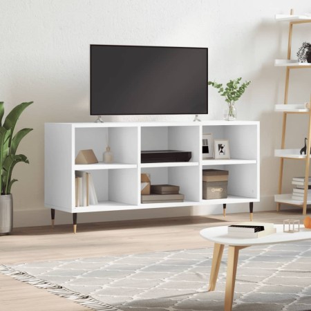 Mueble de TV madera de ingeniería blanco 103,5x30x50 cm en Muebles TV | Comprar online en Foro24