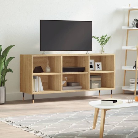 Mueble de TV madera de ingeniería roble Sonoma 103,5x30x50 cm
