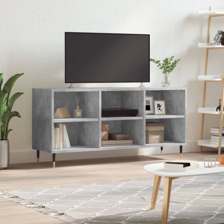 Mueble de TV madera de ingeniería gris hormigón 103,5x30x50 cm en Muebles TV | Comprar online en Foro24