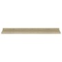 Estantes de pared 2 unidades roble Sonoma 80x9x3 cm