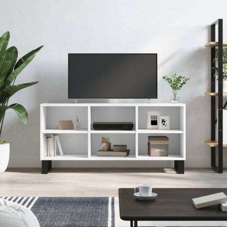 Mueble de TV madera de ingeniería blanco 103,5x30x50 cm en Muebles TV | Comprar online en Foro24