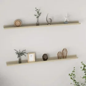 Wandregale 2 Einheiten Sonoma-Eiche 115x9x3 cm von vidaXL, Regale und Regale - Ref: Foro24-326683, Preis: 33,70 €, Rabatt: %