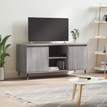 Mueble de TV madera de ingeniería gris Sonoma 104x35x50 cm