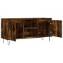 Mueble de TV madera de ingeniería roble ahumado 104x35x50 cm