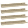 Wall shelves 4 units Sonoma oak 40x9x3 cm by vidaXL, Shelves and shelves - Ref: Foro24-326684, Price: 25,03 €, Discount: %