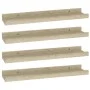 Wall shelves 4 units Sonoma oak 40x9x3 cm by vidaXL, Shelves and shelves - Ref: Foro24-326684, Price: 24,61 €, Discount: %