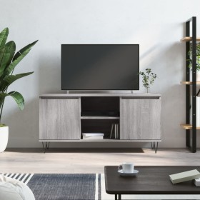 Mueble de TV madera de ingeniería gris Sonoma 104x35x50 cm Mueble de TV madera de ingeniería gris Sonoma 104x35x50 cm