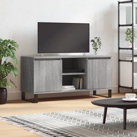 Mueble de TV madera de ingeniería gris Sonoma 104x35x50 cm