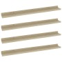 Estantes de pared 4 unidades roble Sonoma 80x9x3 cm de vidaXL, Estantes y estanterías - Ref: Foro24-326686, Precio: 41,01 €, ...