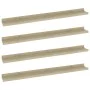 Estantes de pared 4 unidades roble Sonoma 80x9x3 cm de vidaXL, Estantes y estanterías - Ref: Foro24-326686, Precio: 40,22 €, ...