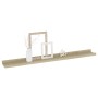 Estantes de pared 4 unidades roble Sonoma 80x9x3 cm de vidaXL, Estantes y estanterías - Ref: Foro24-326686, Precio: 41,01 €, ...