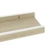 Wall shelves 2 units white and Sonoma oak 40x9x3 cm by vidaXL, Shelves and shelves - Ref: Foro24-326689, Price: 17,98 €, Disc...
