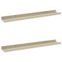 Wandregale 2 Einheiten Weiß und Sonoma-Eiche 60x9x3 cm von vidaXL, Regale und Regale - Ref: Foro24-326690, Preis: 19,08 €, Ra...