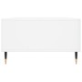Mesa de centro madera de ingeniería blanco brillo 104x60x35 cm