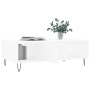 Mesa de centro madera de ingeniería blanco 104x60x35 cm
