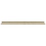 Estantes de pared 2 unidades blanco y roble Sonoma 80x9x3 cmm