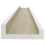 Wandregale 2 Einheiten weiß und Sonoma Eiche 80x9x3 cmm von vidaXL, Regale und Regale - Ref: Foro24-326691, Preis: 26,83 €, R...