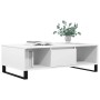 Mesa de centro madera de ingeniería blanco 104x60x35 cm