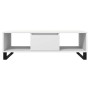Mesa de centro madera de ingeniería blanco 104x60x35 cm
