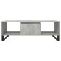 Mesa de centro madera de ingeniería gris hormigón 104x60x35 cm
