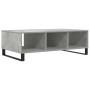 Mesa de centro madera de ingeniería gris hormigón 104x60x35 cm