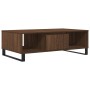 Mesa de centro madera de ingeniería roble marrón 104x60x35 cm