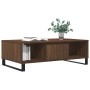 Mesa de centro madera de ingeniería roble marrón 104x60x35 cm