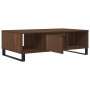 Mesa de centro madera de ingeniería roble marrón 104x60x35 cm