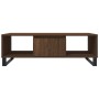 Mesa de centro madera de ingeniería roble marrón 104x60x35 cm