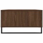 Mesa de centro madera de ingeniería roble marrón 104x60x35 cm