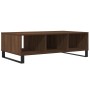 Mesa de centro madera de ingeniería roble marrón 104x60x35 cm