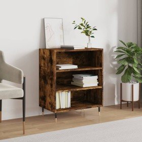 Aparador madera de ingeniería roble ahumado 57x35x70 cm